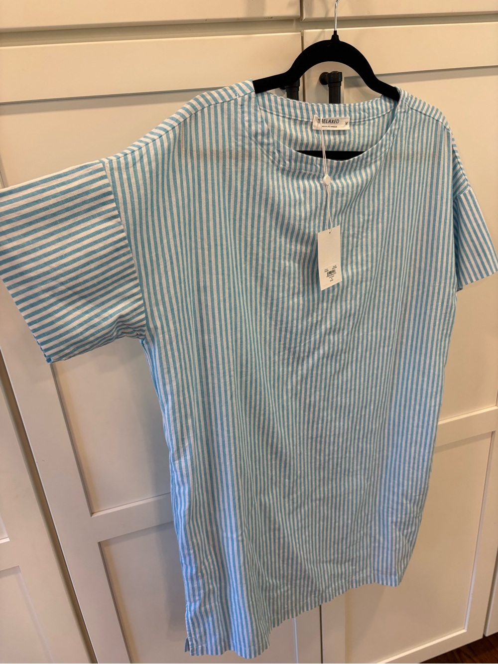 🩵LA Relaxed Organic Cotton/Linen Dress w Pockets!!